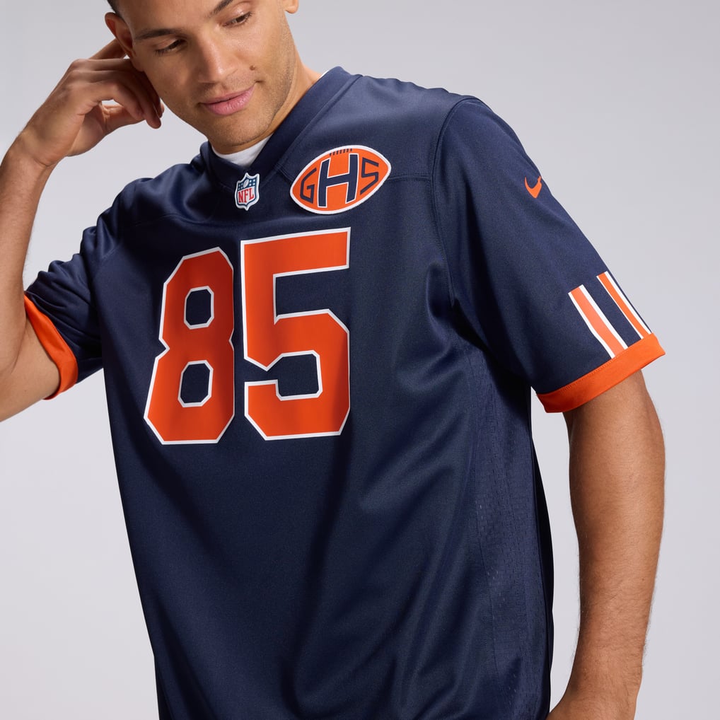 Men's Chicago Bears Cole Kmet Navy 2026 Rivalries Collection Game Jersey