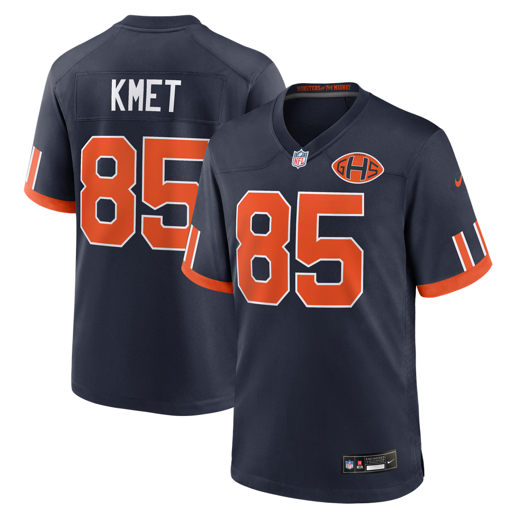 Men's Chicago Bears Cole Kmet Navy 2026 Rivalries Collection Game Jersey