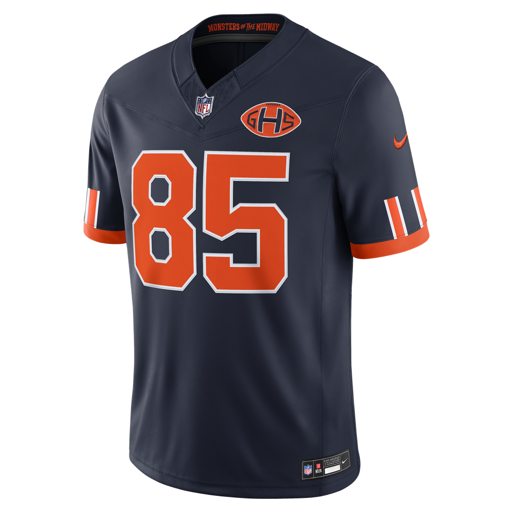 Men's Chicago Bears Cole Kmet Navy 2026 Rivalries Collection Stitched Limited Jersey