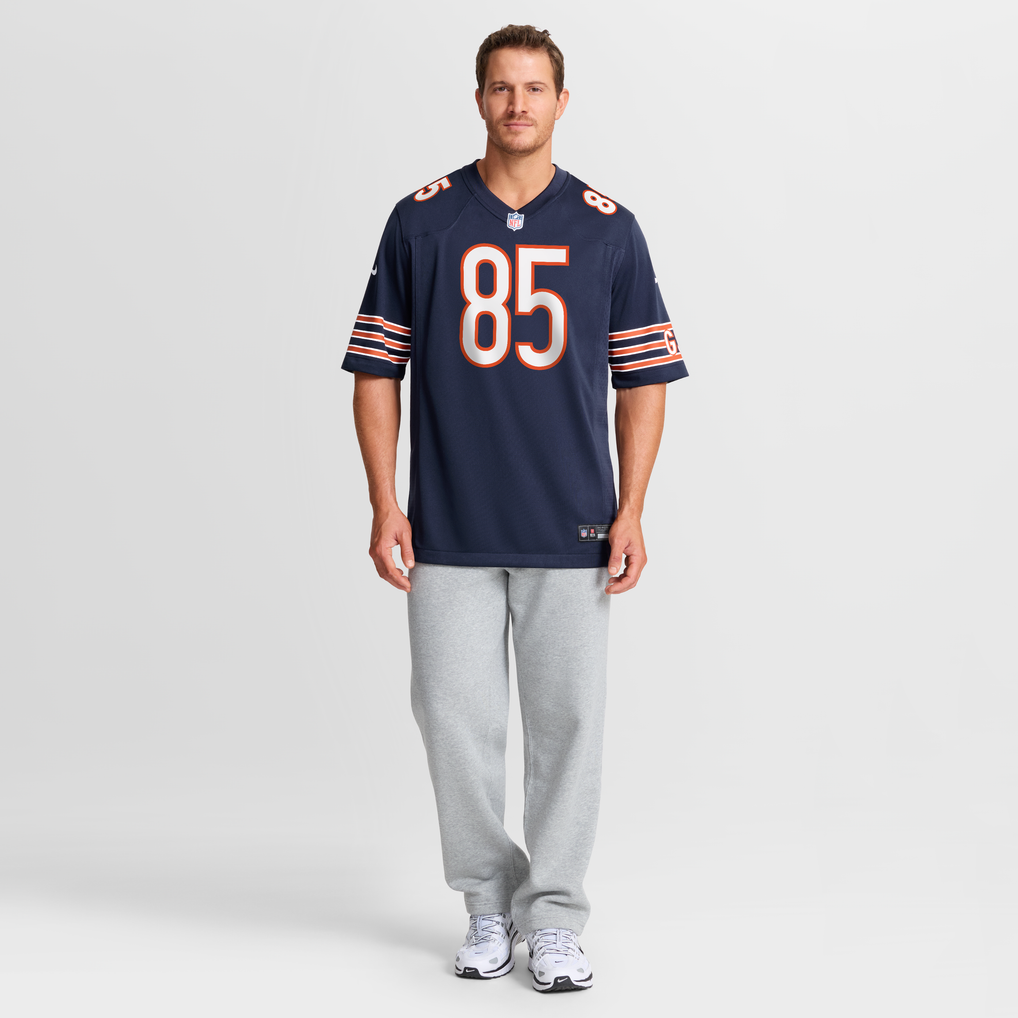 Men's Chicago Bears Cole Kmet Navy Player Game Jersey