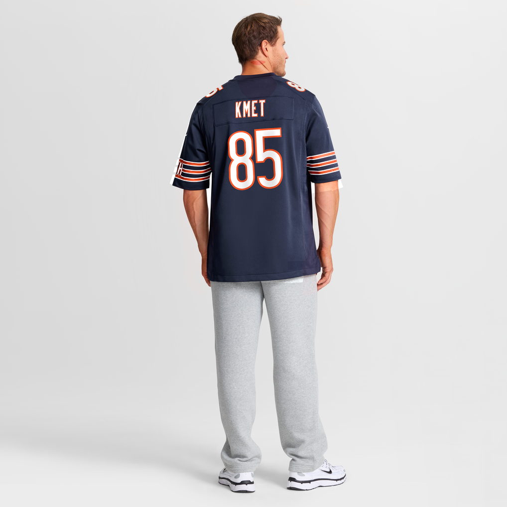Men's Chicago Bears Cole Kmet Navy Player Game Jersey
