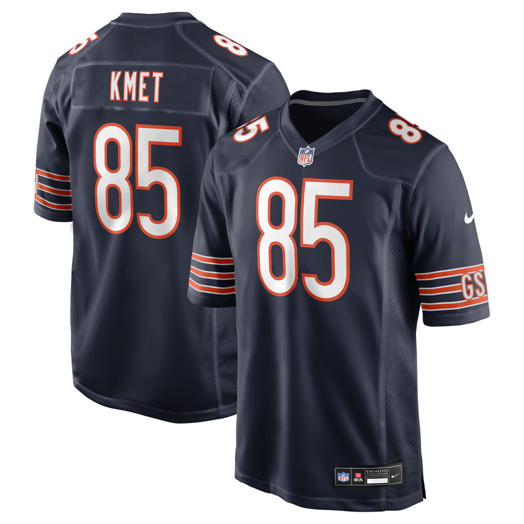 Men's Chicago Bears Cole Kmet Navy Player Game Jersey