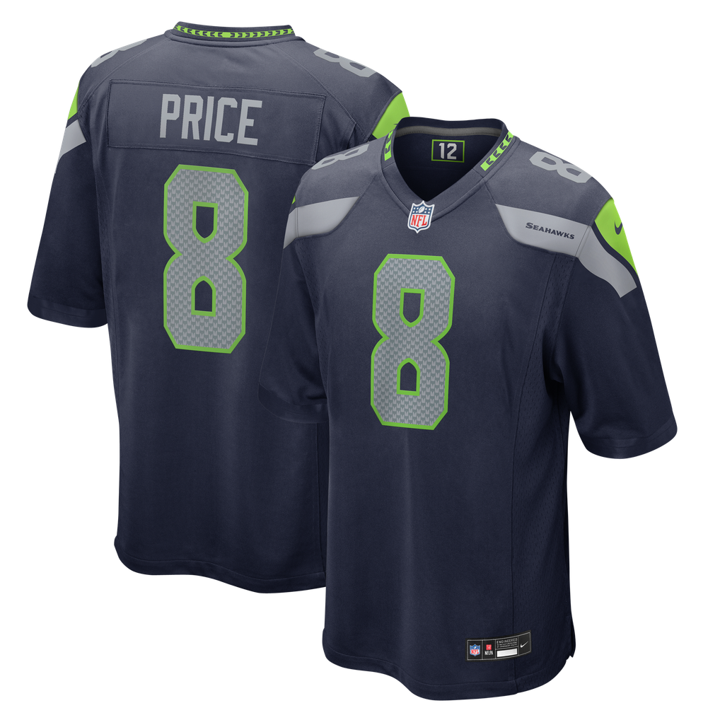 Men's Seattle Seahawks Jadarian Price College Navy Team Game Jersey