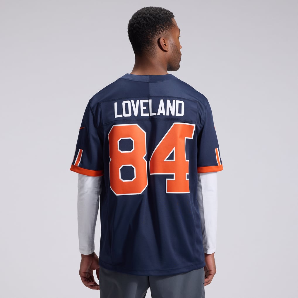 Men's Chicago Bears Colston Loveland Navy 2026 Rivalries Collection Stitched Limited Jersey