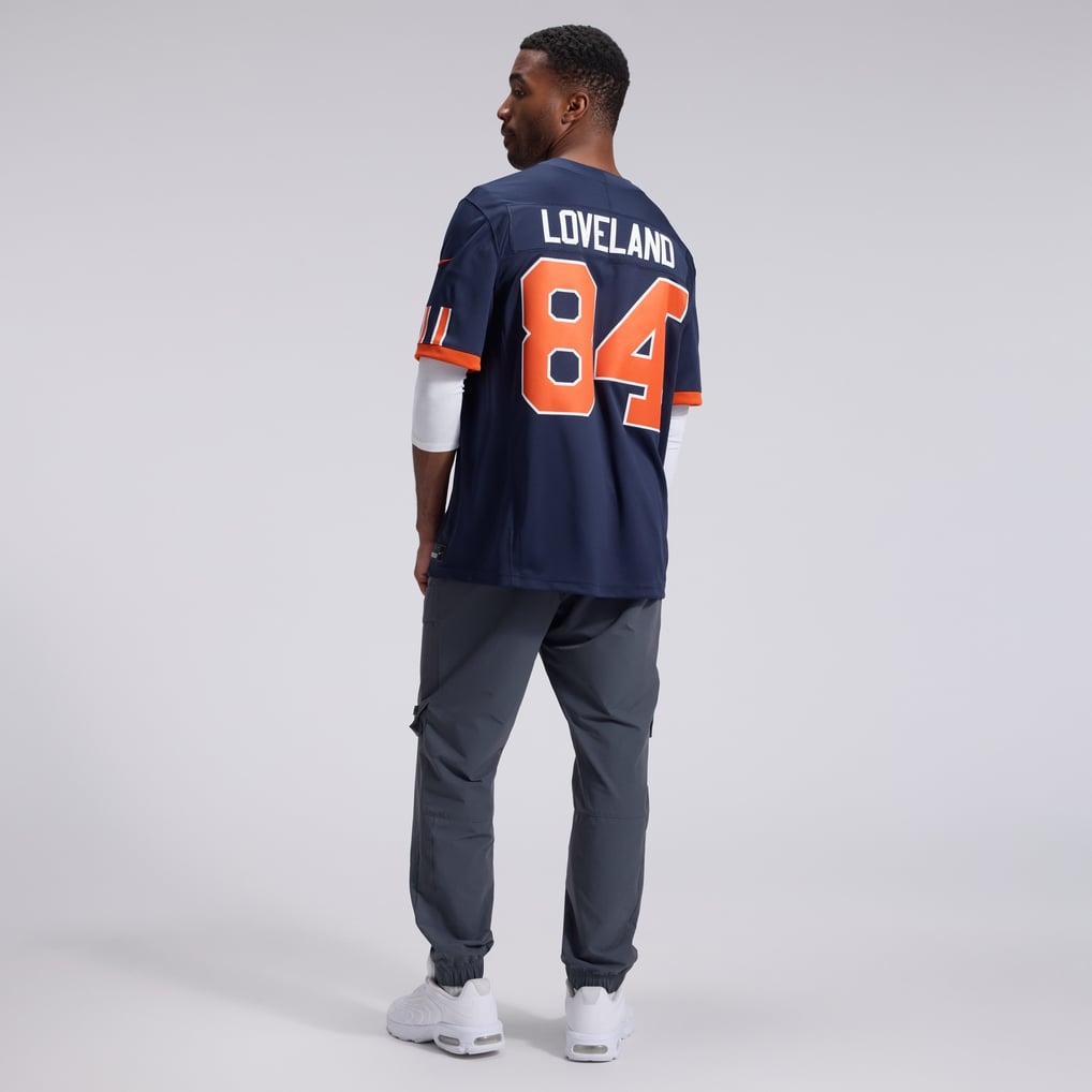 Men's Chicago Bears Colston Loveland Navy 2026 Rivalries Collection Stitched Limited Jersey