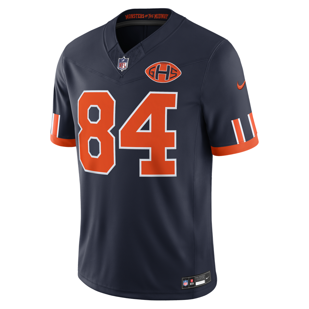 Men's Chicago Bears Colston Loveland Navy 2026 Rivalries Collection Stitched Limited Jersey