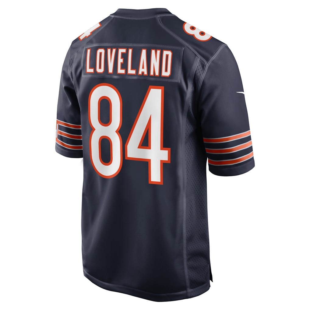 Men's Chicago Bears Colston Loveland Navy Team Game Jersey