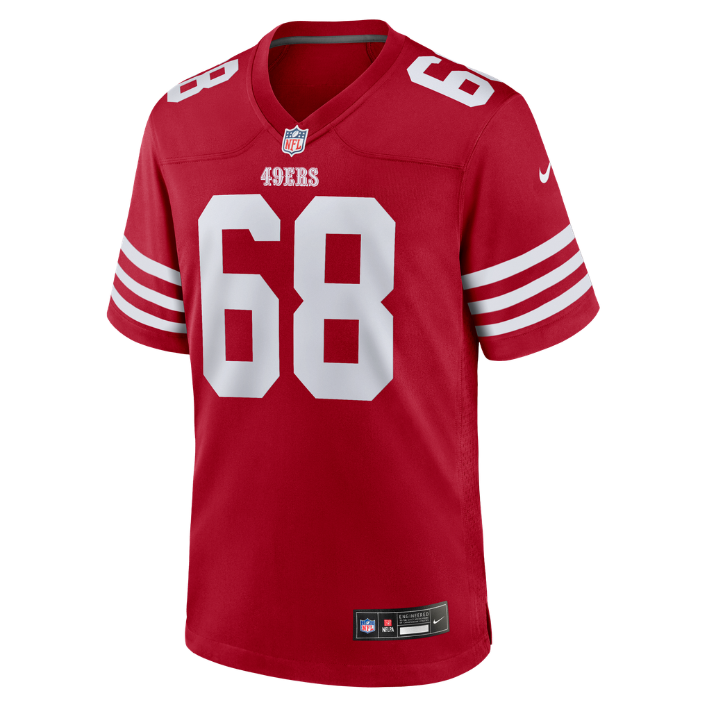 Men's San Francisco 49ers Colton McKivitz Scarlet Game Jersey