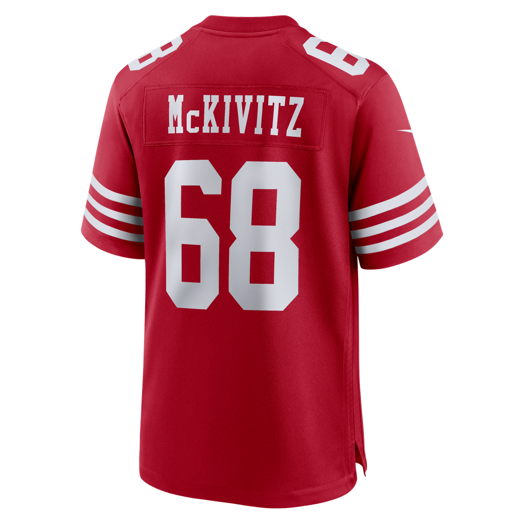 Men's San Francisco 49ers Colton McKivitz Scarlet Game Jersey