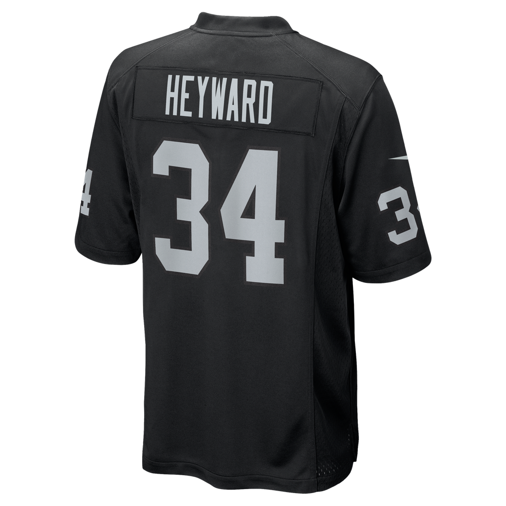 Men's Las Vegas Raiders Connor Heyward Black Team Game Jersey