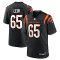 Men's Cincinnati Bengals Connor Lew Black Team Game Jersey