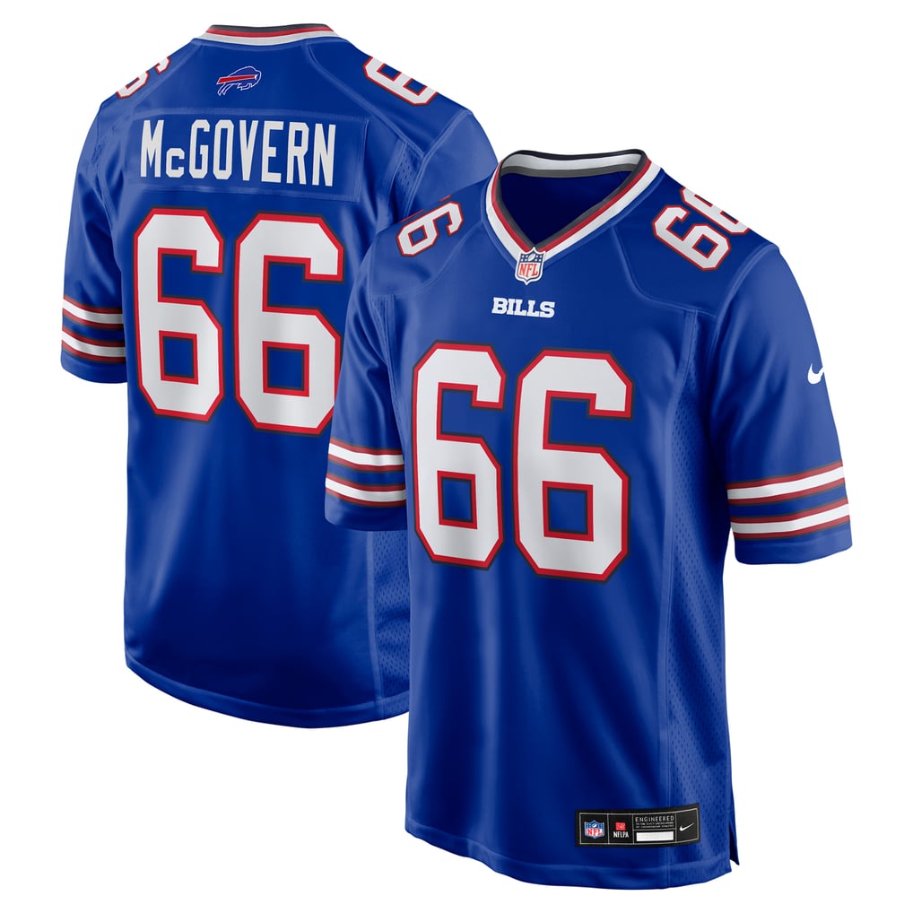Men's Buffalo Bills Connor McGovern Royal Game Player Jersey