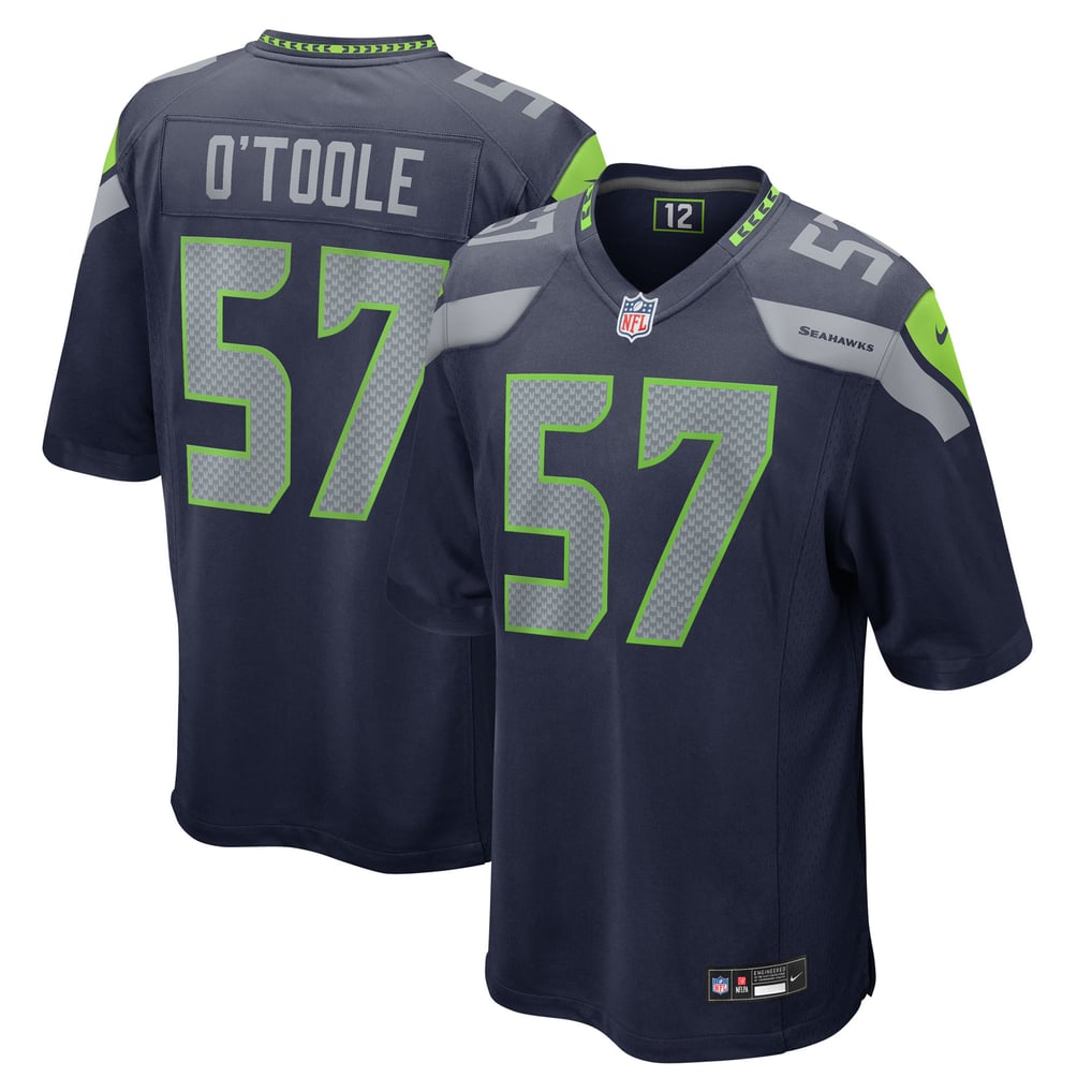Men's Seattle Seahawks Connor O'Toole College Navy Team Game Jersey