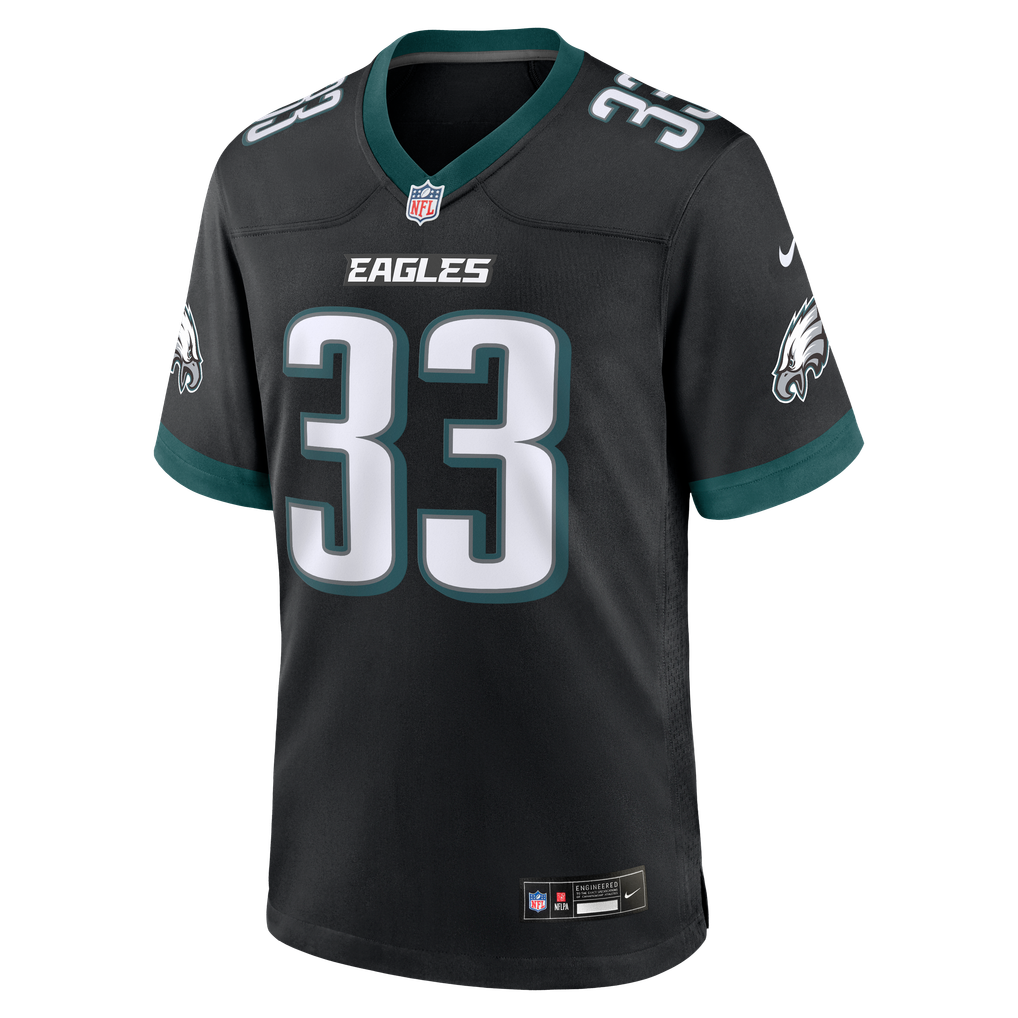 Men's Philadelphia Eagles Cooper DeJean Black Alternate Game Jersey