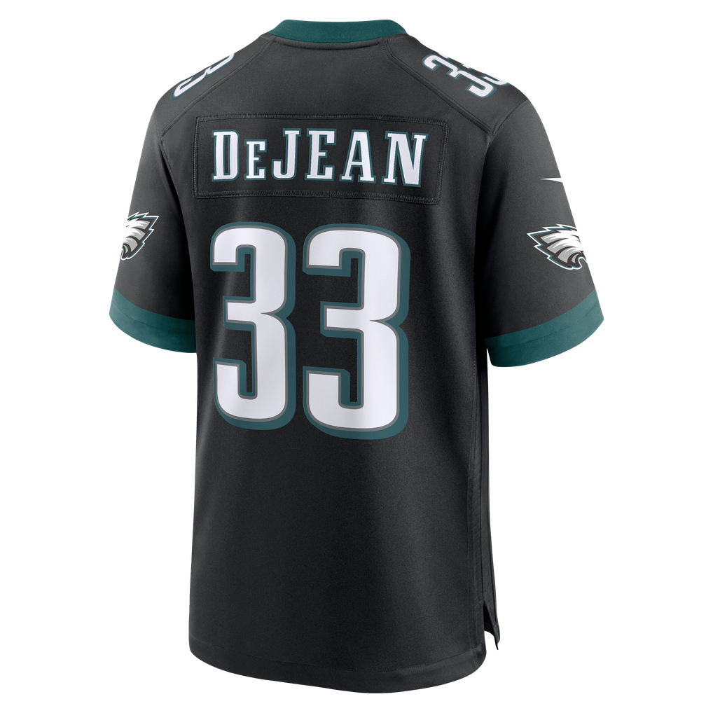Men's Philadelphia Eagles Cooper DeJean Black Alternate Game Jersey