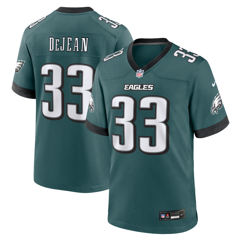 Men's Philadelphia Eagles Cooper DeJean Midnight Green Team Game Jersey