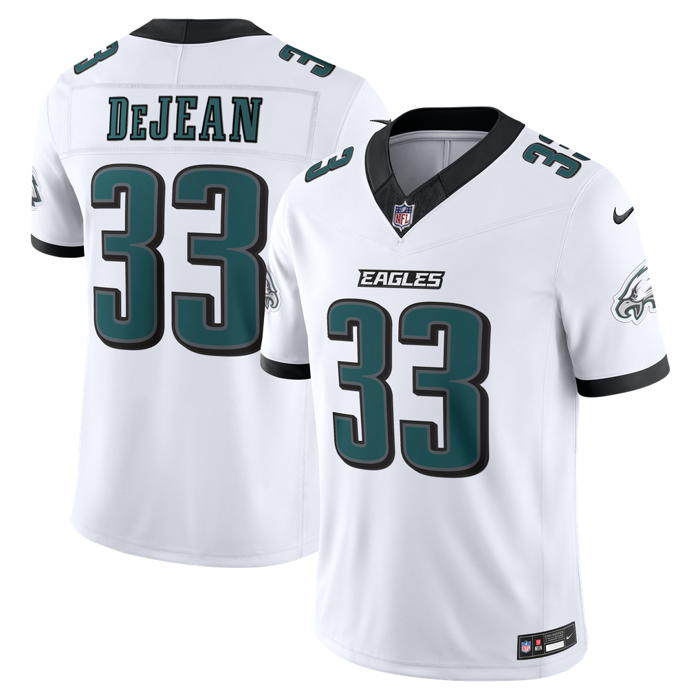 Men's Philadelphia Eagles Cooper DeJean White Vapor F.U.S.E. Stitched Limited Jersey