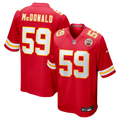 Men's Kansas City Chiefs Cooper McDonald Red Team Game Jersey