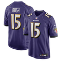 Men's Baltimore Ravens Cooper Rush Purple Team Game Jersey