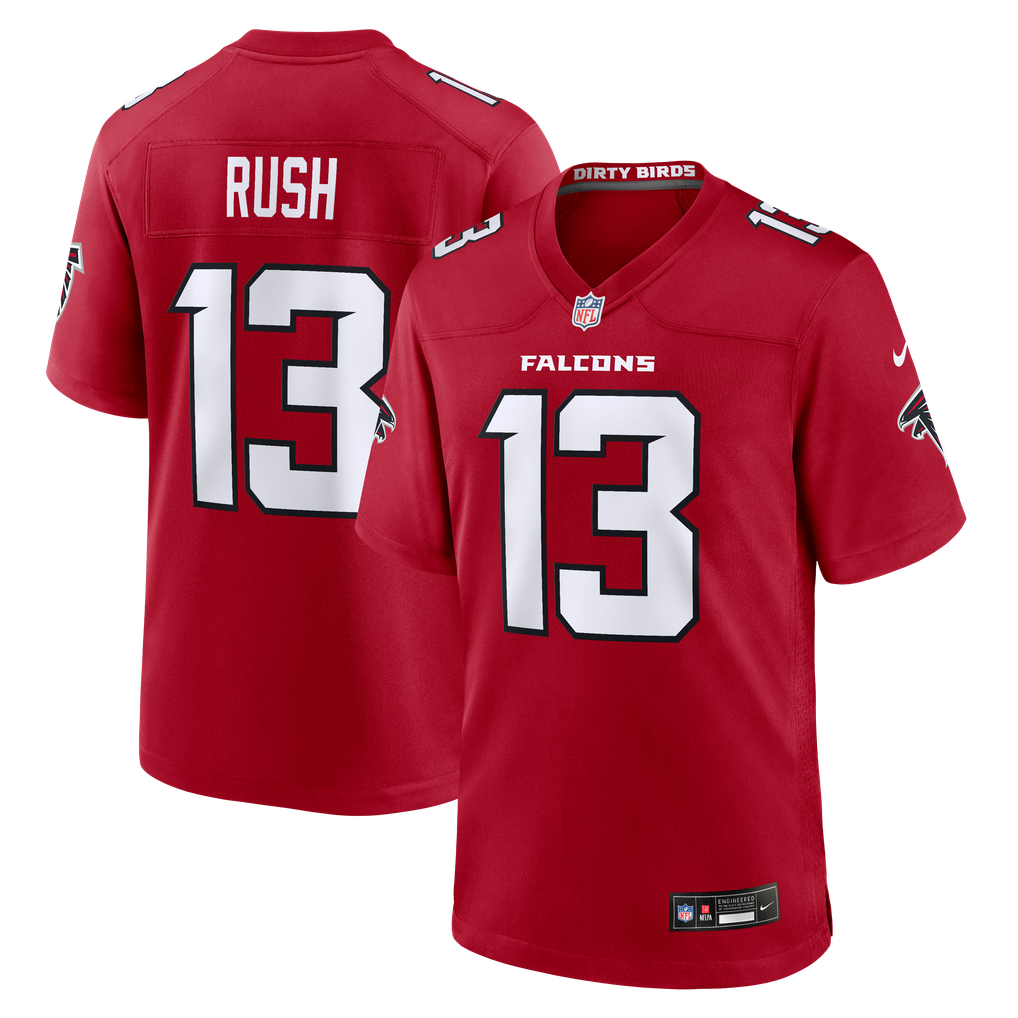 Men's Atlanta Falcons Cooper Rush Red Team Game Jersey
