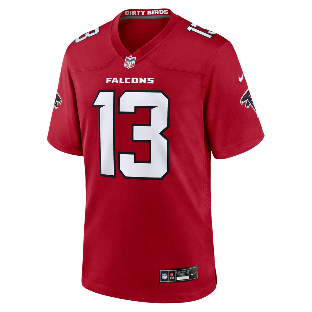 Men's Atlanta Falcons Cooper Rush Red Team Game Jersey