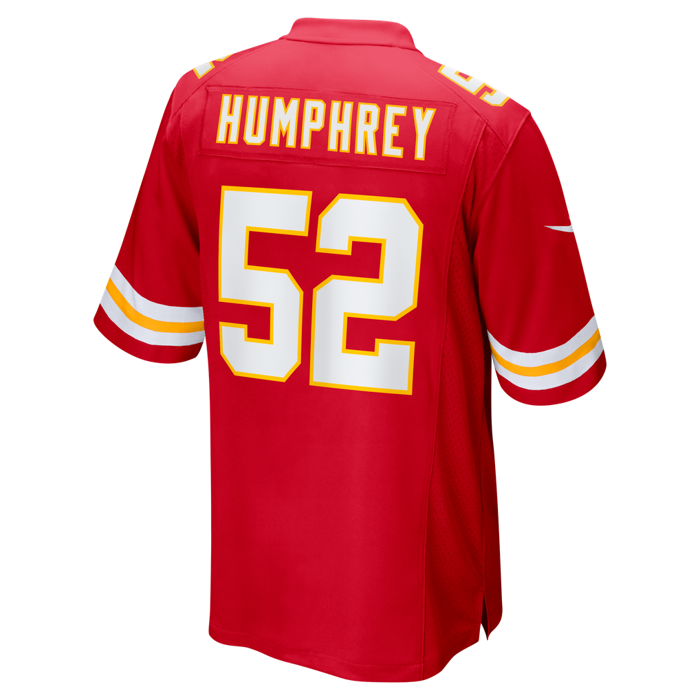 Men's Kansas City Chiefs Creed Humphrey Red Game Jersey