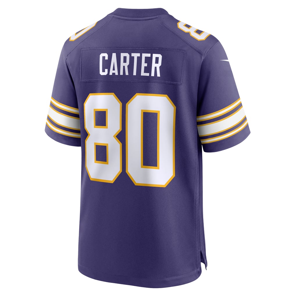 Men's Minnesota Vikings Cris Carter Purple Retired Player Alternate Game Jersey