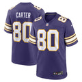 Men's Minnesota Vikings Cris Carter Purple Retired Player Alternate Game Jersey