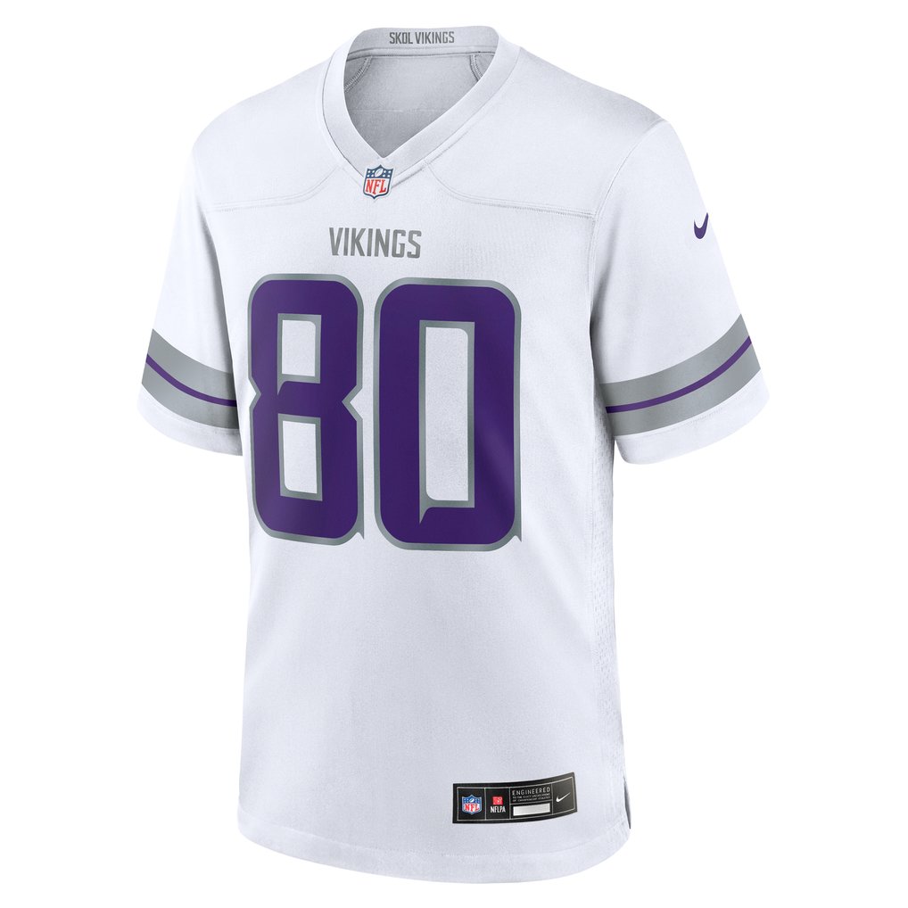 Men's Minnesota Vikings Cris Carter White Alternate Retired Player Game Jersey