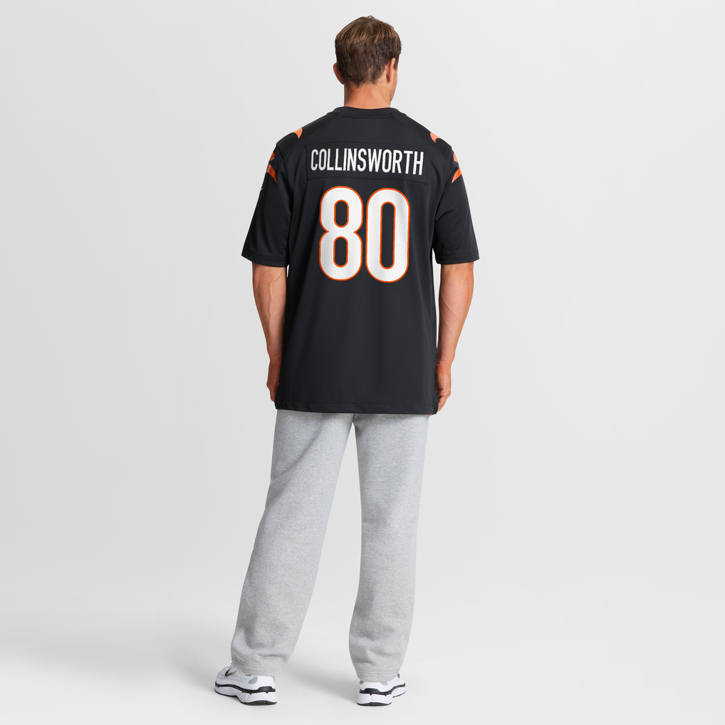 Men's Cincinnati Bengals Cris Collinsworth Black Team Retired Player Game Jersey
