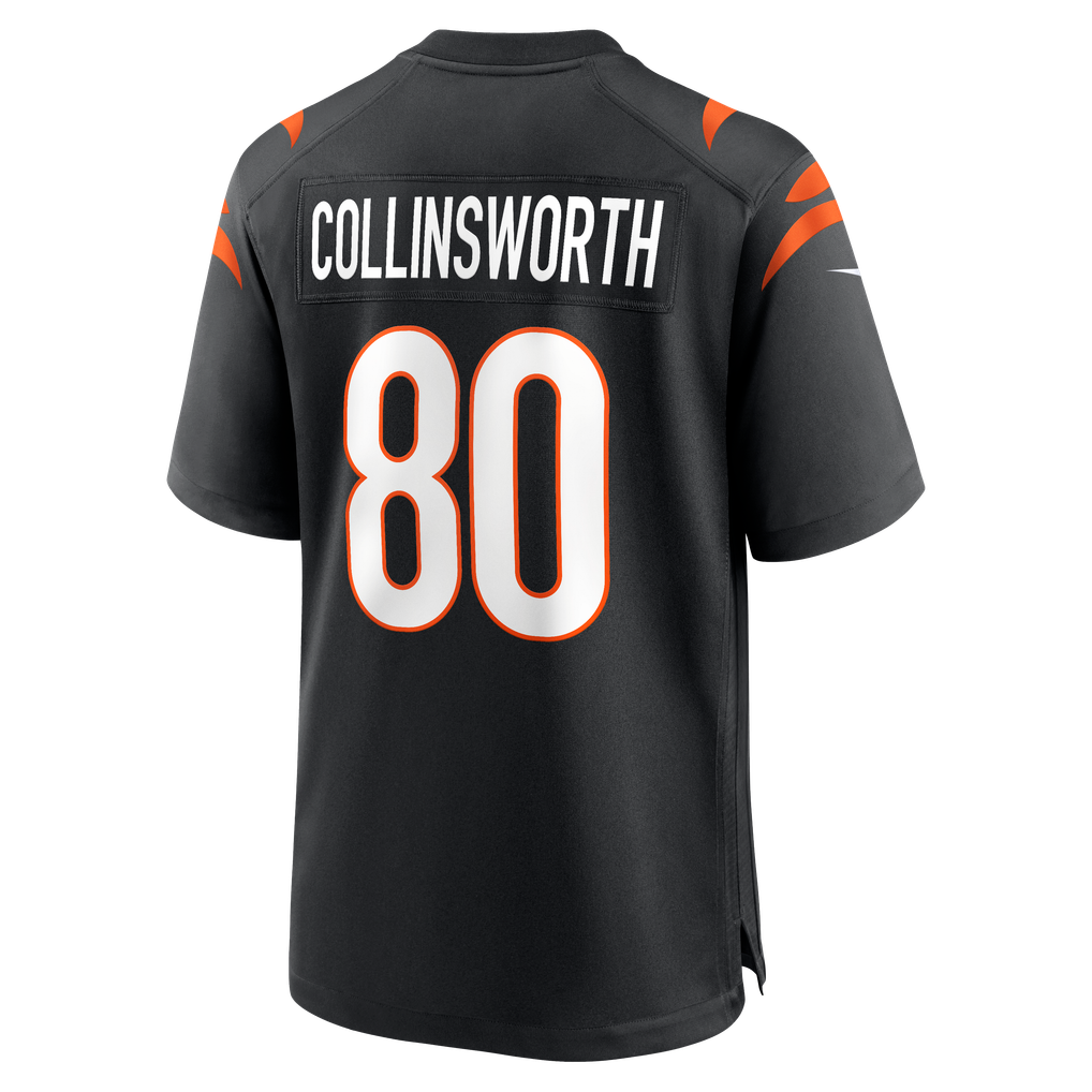 Men's Cincinnati Bengals Cris Collinsworth Black Team Retired Player Game Jersey