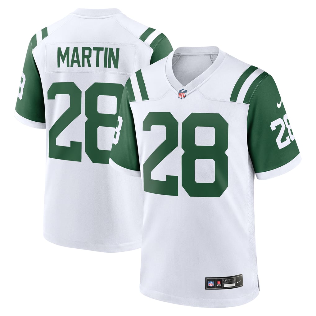 Men's New York Jets Curtis Martin White Retired Player Alternate Game Jersey