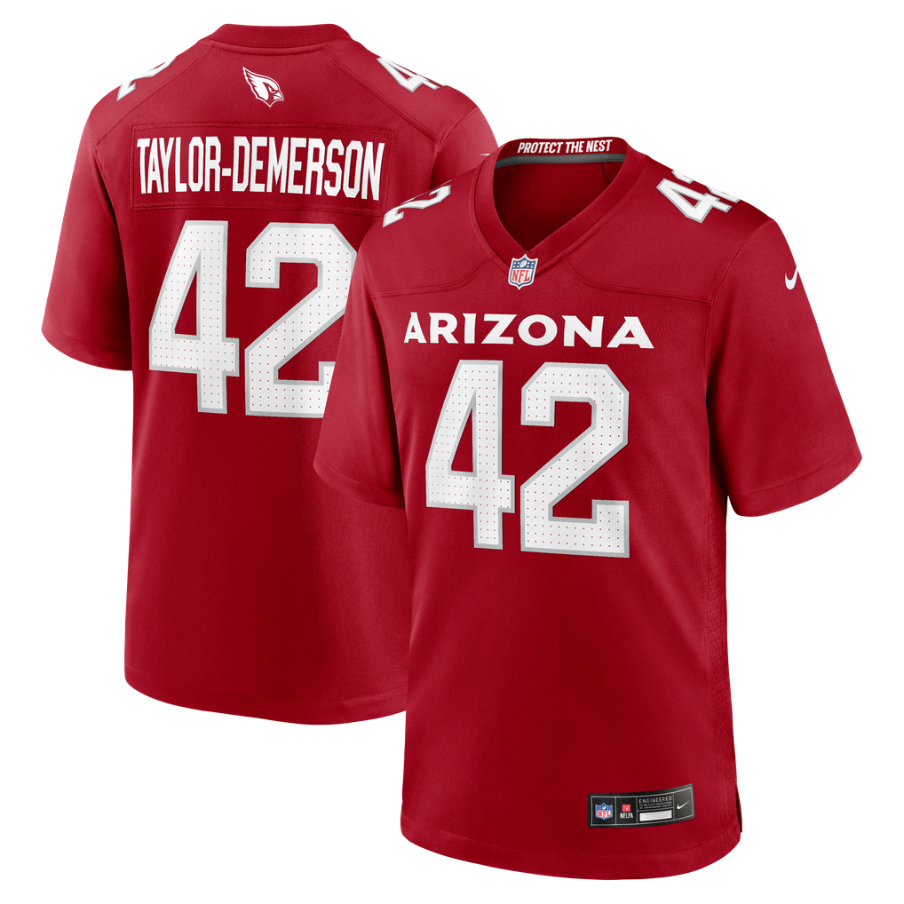 Men's Arizona Cardinals Dadrion Taylor-Demerson Cardinal Team Game Jersey