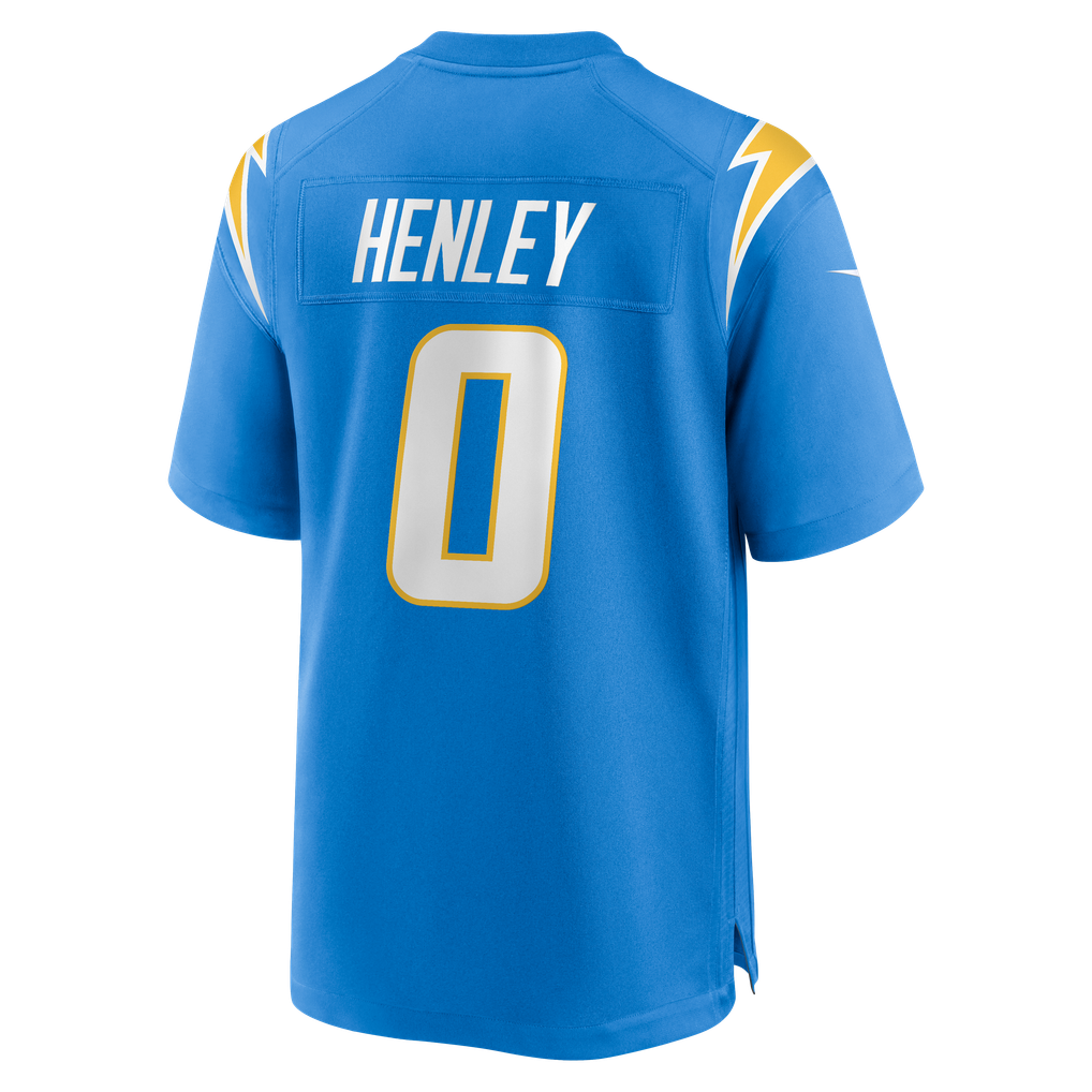 Men's Los Angeles Chargers Daiyan Henley Powder Blue Team Game Jersey