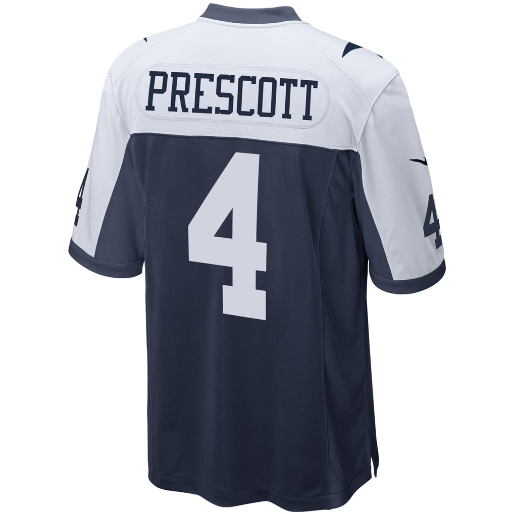Men's Dallas Cowboys Dak Prescott Navy Alternate Game Team Jersey