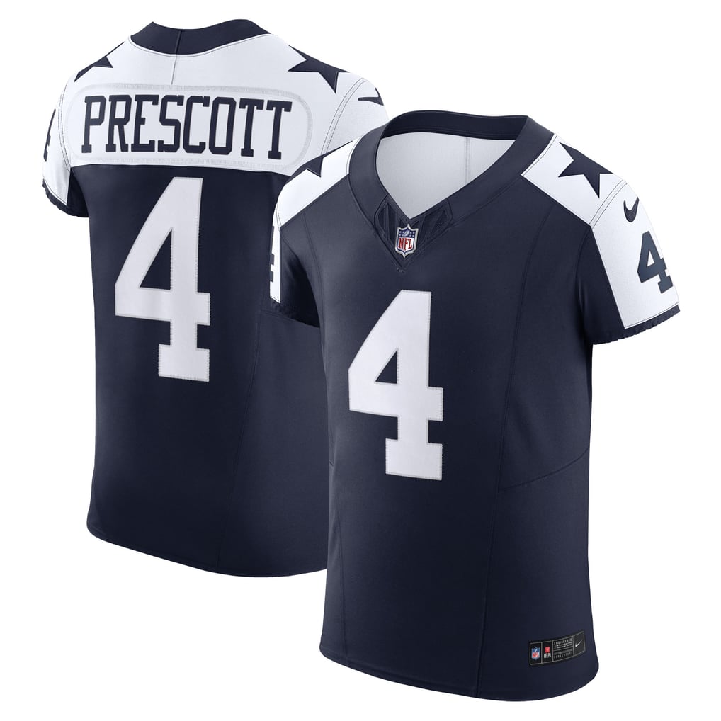Men's Dallas Cowboys Dak Prescott Navy Alternate Vapor F.U.S.E. Elite Jersey