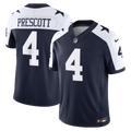 Men's Dallas Cowboys Dak Prescott Navy Alternate Vapor F.U.S.E. Stitched Limited Jersey