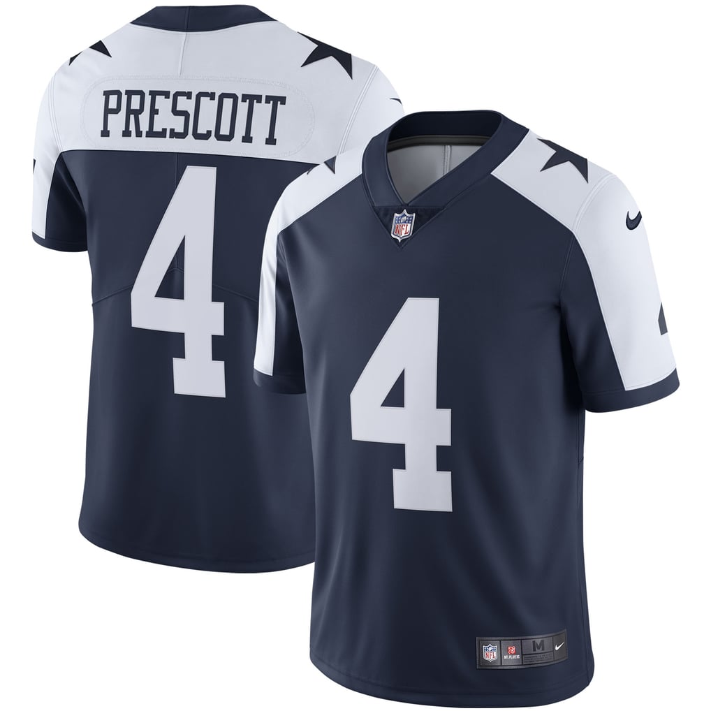 Men's Dallas Cowboys Dak Prescott Navy Alternate Vapor Limited Jersey
