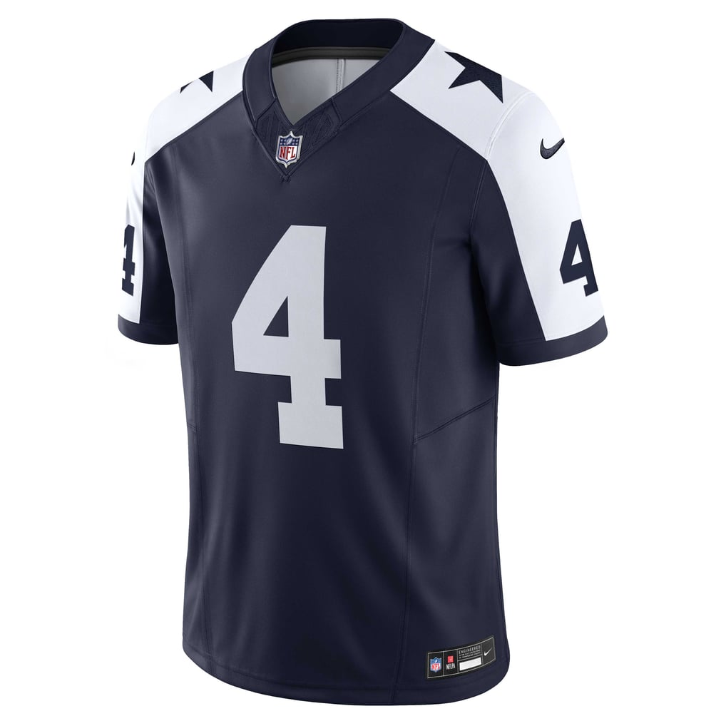 Men's Dallas Cowboys Dak Prescott Navy Vapor F.U.S.E. Limited Jersey