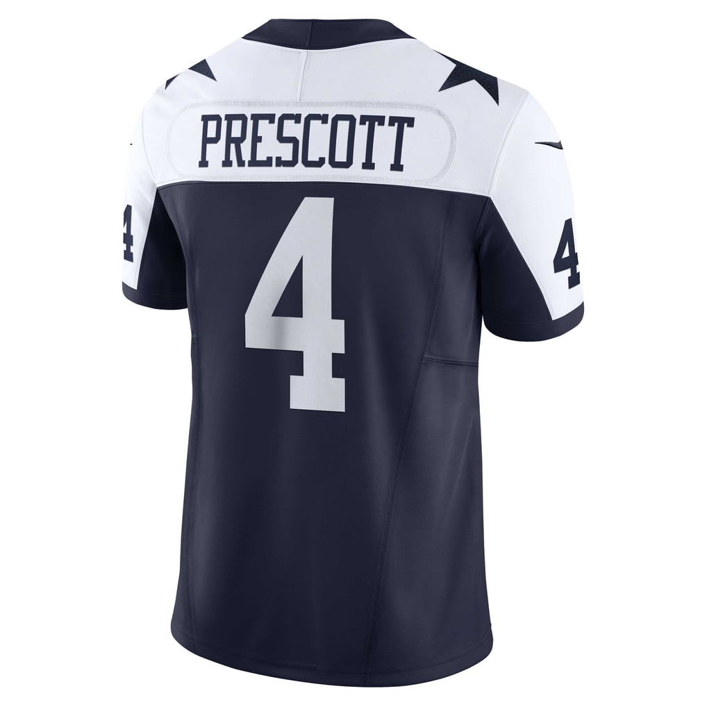 Men's Dallas Cowboys Dak Prescott Navy Vapor F.U.S.E. Limited Jersey