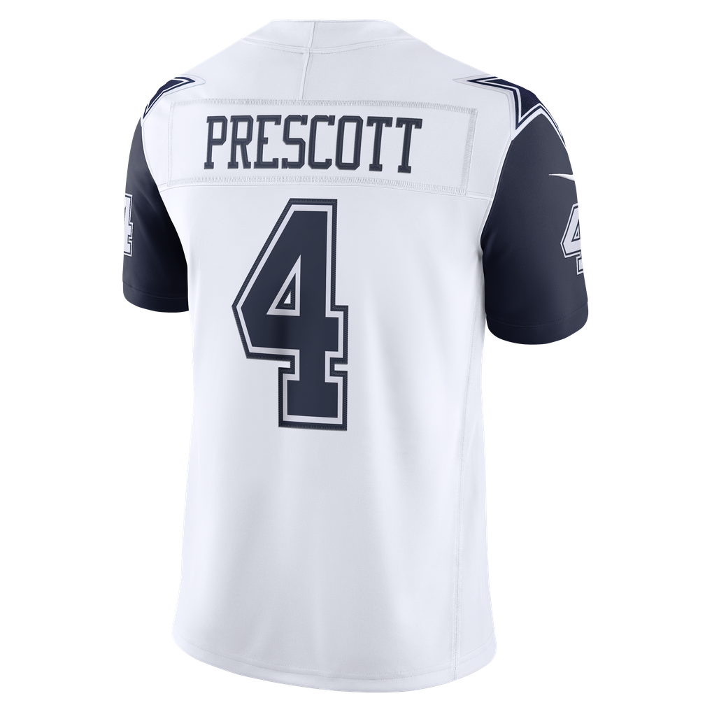 Men's Dallas Cowboys Dak Prescott White Alternate Vapor F.U.S.E. Stitched Limited Jersey