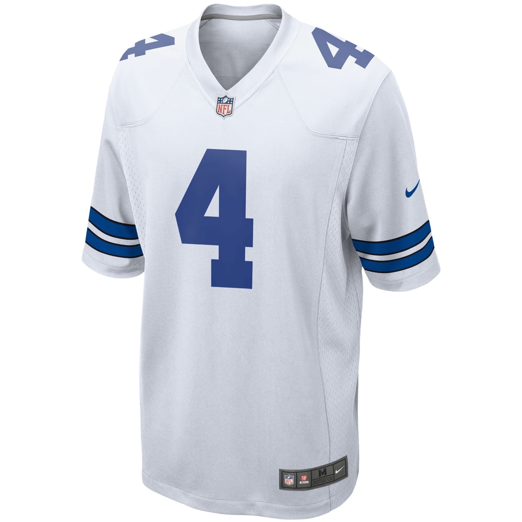 Men's Dallas Cowboys Dak Prescott White Game Team Jersey