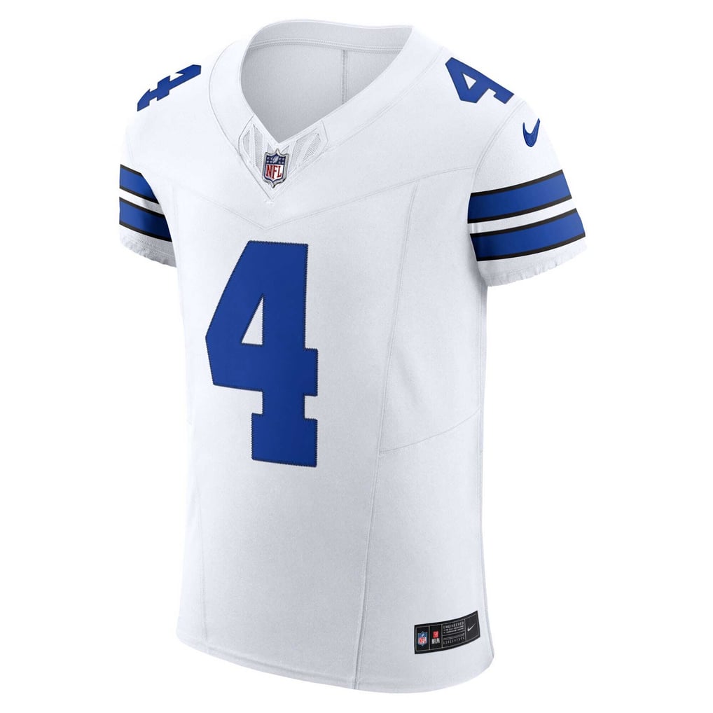 Men's Dallas Cowboys Dak Prescott White Vapor F.U.S.E. Elite Jersey