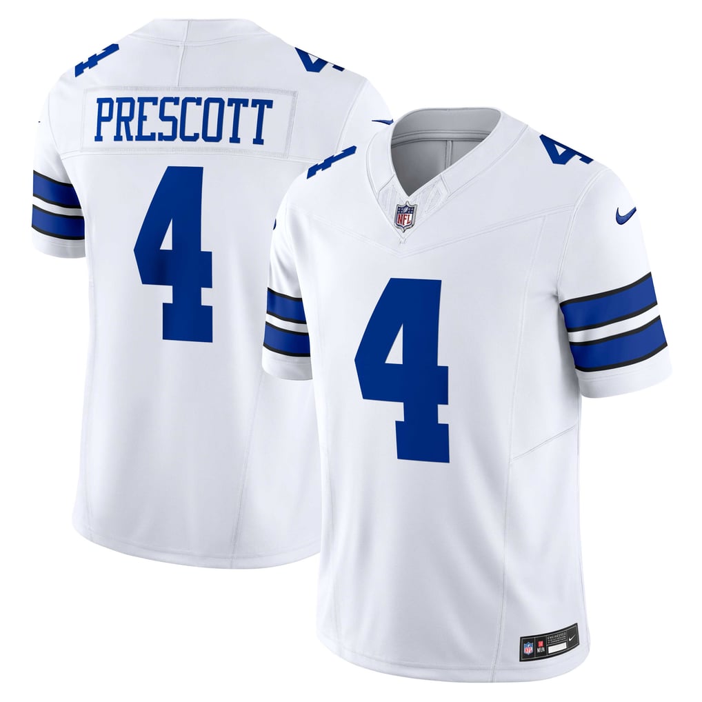 Men's Dallas Cowboys Dak Prescott White Vapor F.U.S.E. Limited Jersey