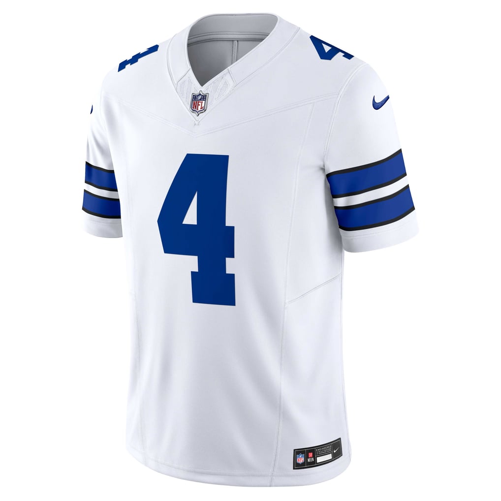 Men's Dallas Cowboys Dak Prescott White Vapor F.U.S.E. Limited Jersey