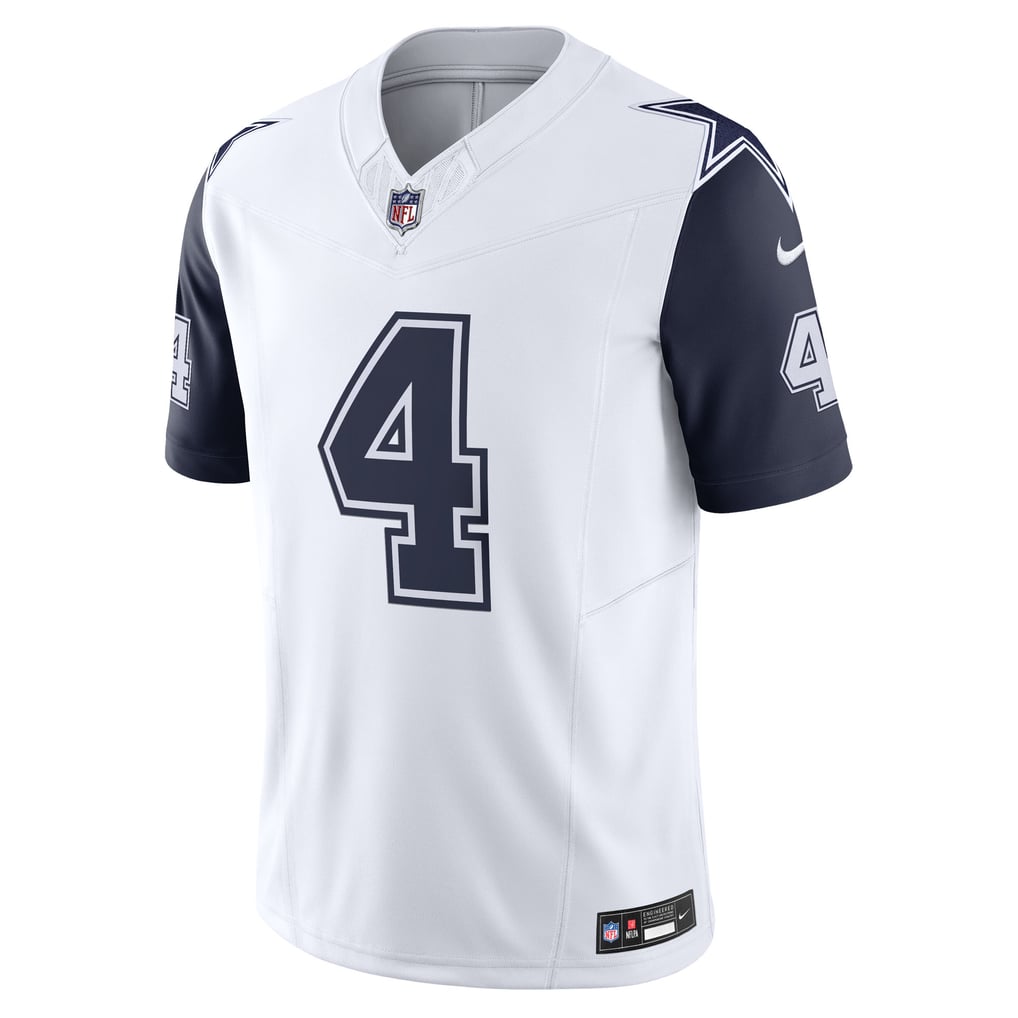 Men's Dallas Cowboys Dak Prescott White Vapor F.U.S.E. Limited Jersey