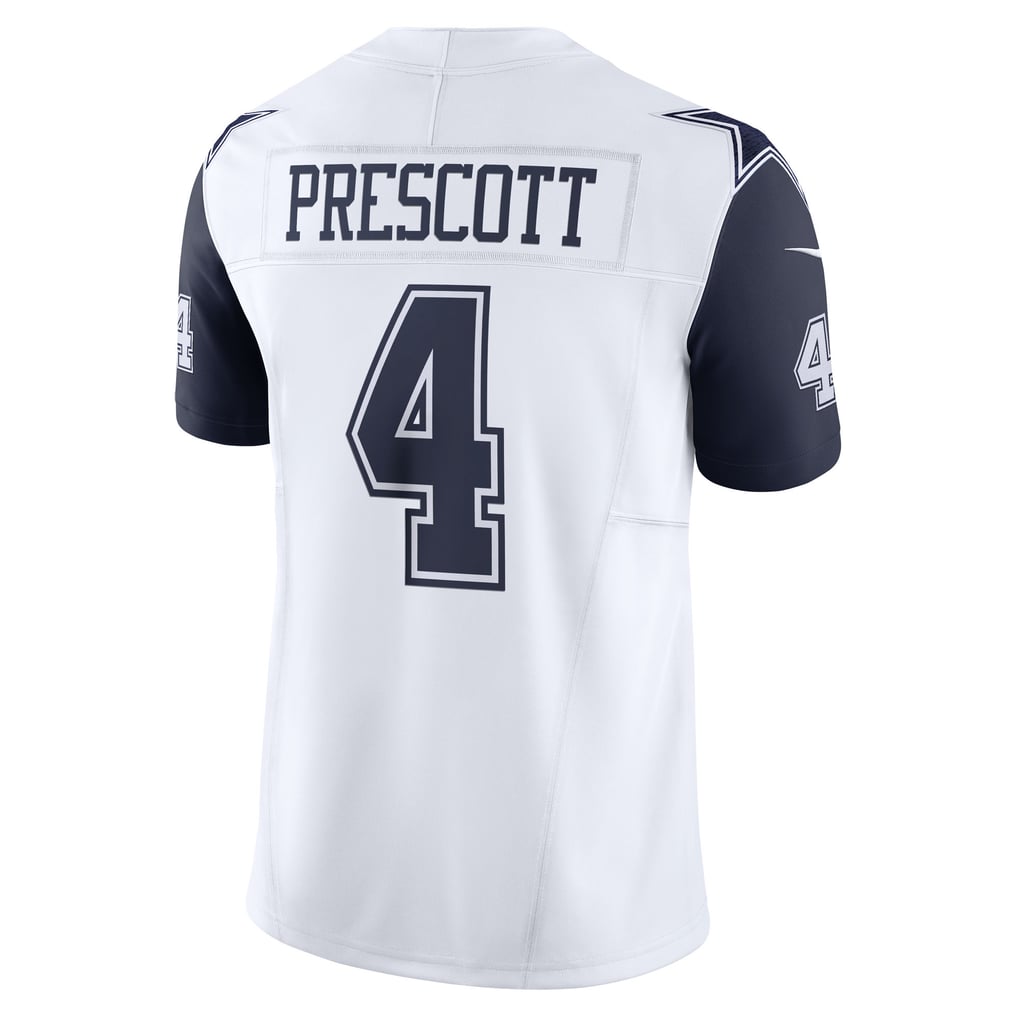 Men's Dallas Cowboys Dak Prescott White Vapor F.U.S.E. Limited Jersey