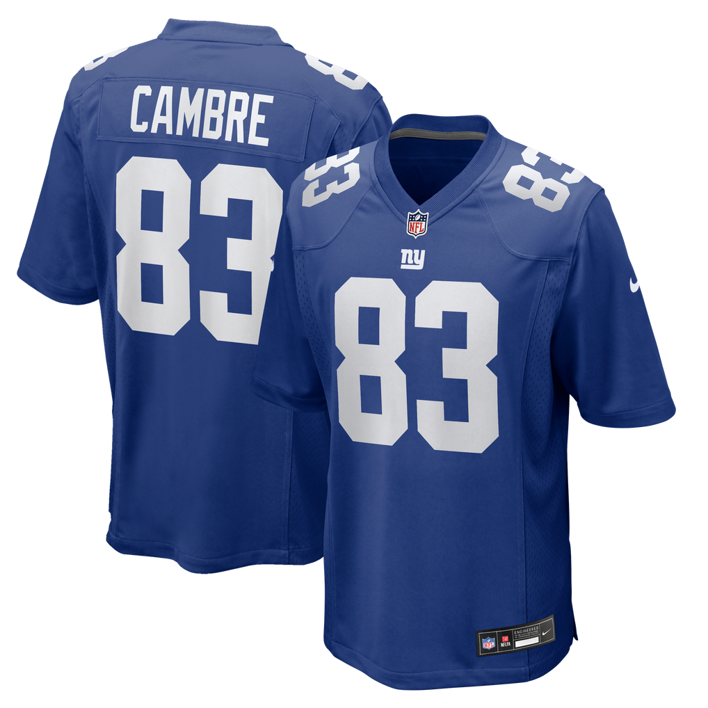 Men's New York Giants Dalen Cambre Royal Team Game Jersey