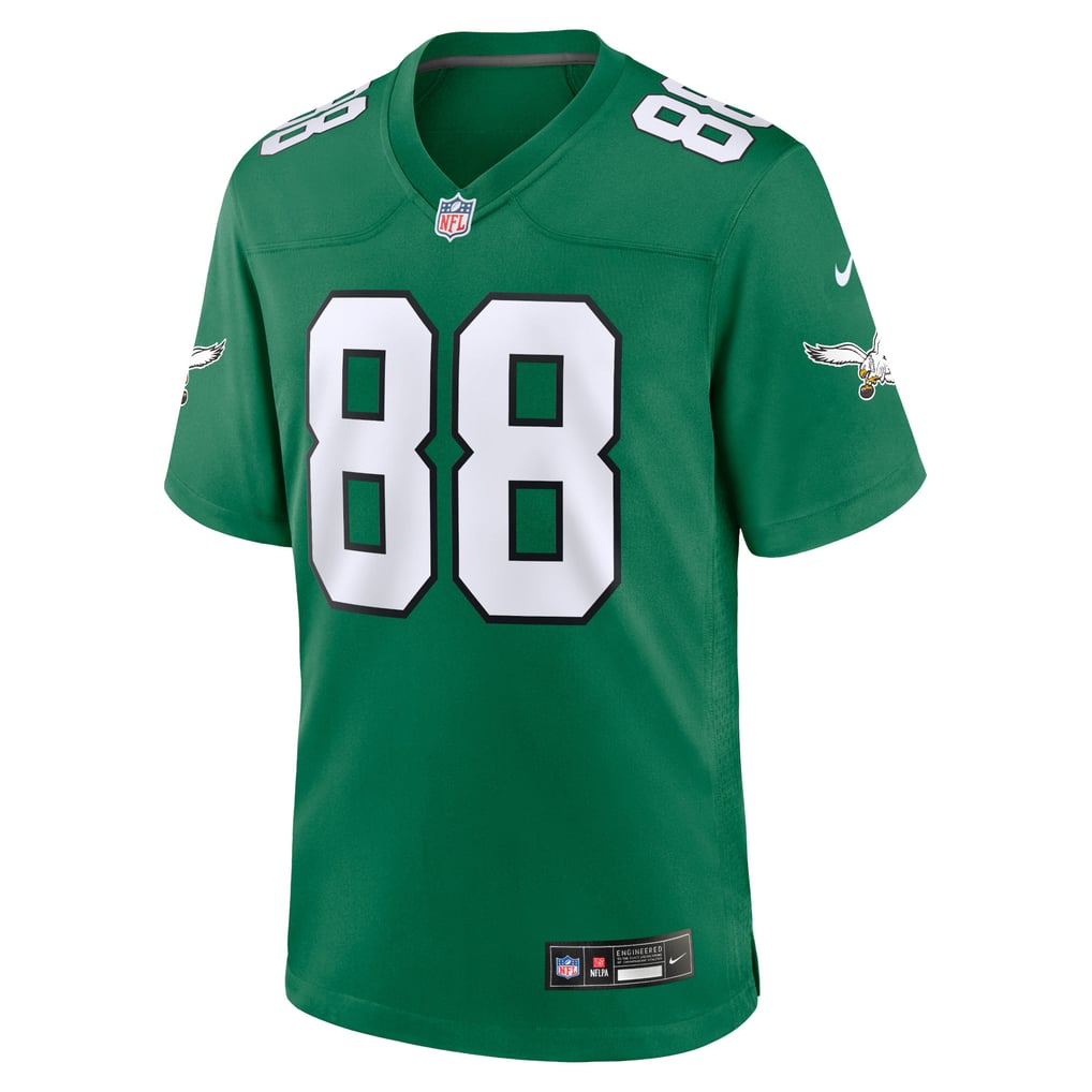 Men's Philadelphia Eagles Dallas Goedert Kelly Green Alternate Game Player Jersey