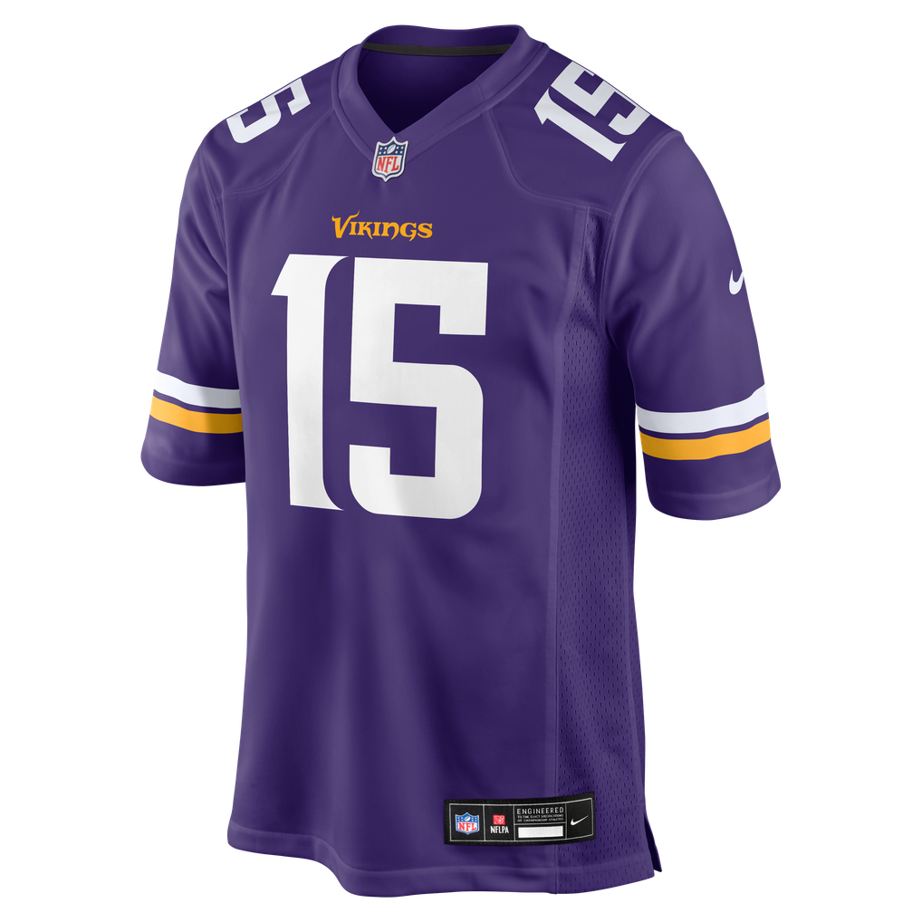 Men's Minnesota Vikings Dallas Turner Purple Game Jersey